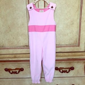 Beaufort Bonnet Pink Corduroy Romper 4T